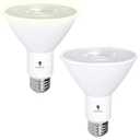 2 Pack PAR30 LED Flood Dusk to Dawn Light Bulbs Outdoor Photocell Sensor 12W 100 Watt Equivalent 1200 Lumens Waterproof E26 5000K Cool White Super Bright Auto On/ Off Security Spotlight Indoor/ Outdoor