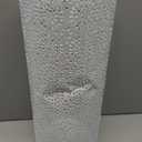 Umbrella Stand Rack for Entryway, Free Standing Metal Umbrella Holder, Round Umbrella Organizer Bin with 3 Hooks for Long Short Umbrella, Walk Stick, Home Office Indoor, 17 x 7 Inch, White