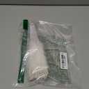 Fumwase Foldable Feather Fan Embroidered Flower Handheld Chinese Folding Fans 1920s Feather Fan Flapper Hand Fan for Costume Party Wedding Dancing Decoration (White)