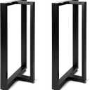 Black Metal Table Legs 28''inch Heavy Duty Metal Desk Legs,DIY Metal Legs for Table,Industrial Table Legs for Home Furniture(Without Plank)