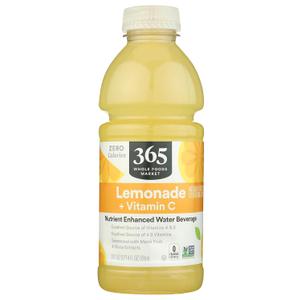 9 x 365 by Whole Foods Market, Water Nutrient Lemonade Vitamin C No Calorie, 20 Fl Oz