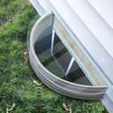 Polycarbonate Window Well Cover Clear, UV Resistant Basement Window Well Covers Outside,Heavy-Duty Window Well Covers Protects Against Debris,Snow & Rain,Crystal Clear Covering for Window(39"L X 16"W)