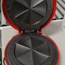 Elite Gourmet EQD-118 Electric Non-Stick 11" Quesadilla Maker, Easy-Slice 6-Wedge, Grilled Cheese Corn Flour Tortilla Snacks, Red