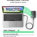 Silkland USB 4 Cable for Thunderbolt 4 Cable, 40Gbps Data Transfer, 240W Fast Charging, Supports 8K/5K@60Hz, 4K@240Hz, USB C Thunderbolt Cable 1.6FT, Compatible for MacBook, iPhone 17/16, SSD, Docking
