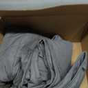 Weighted Blanket 15 lb, 48" x 72" Twin Size Cooling Cotton Machine Washable, Grey-48"x72" 15LB