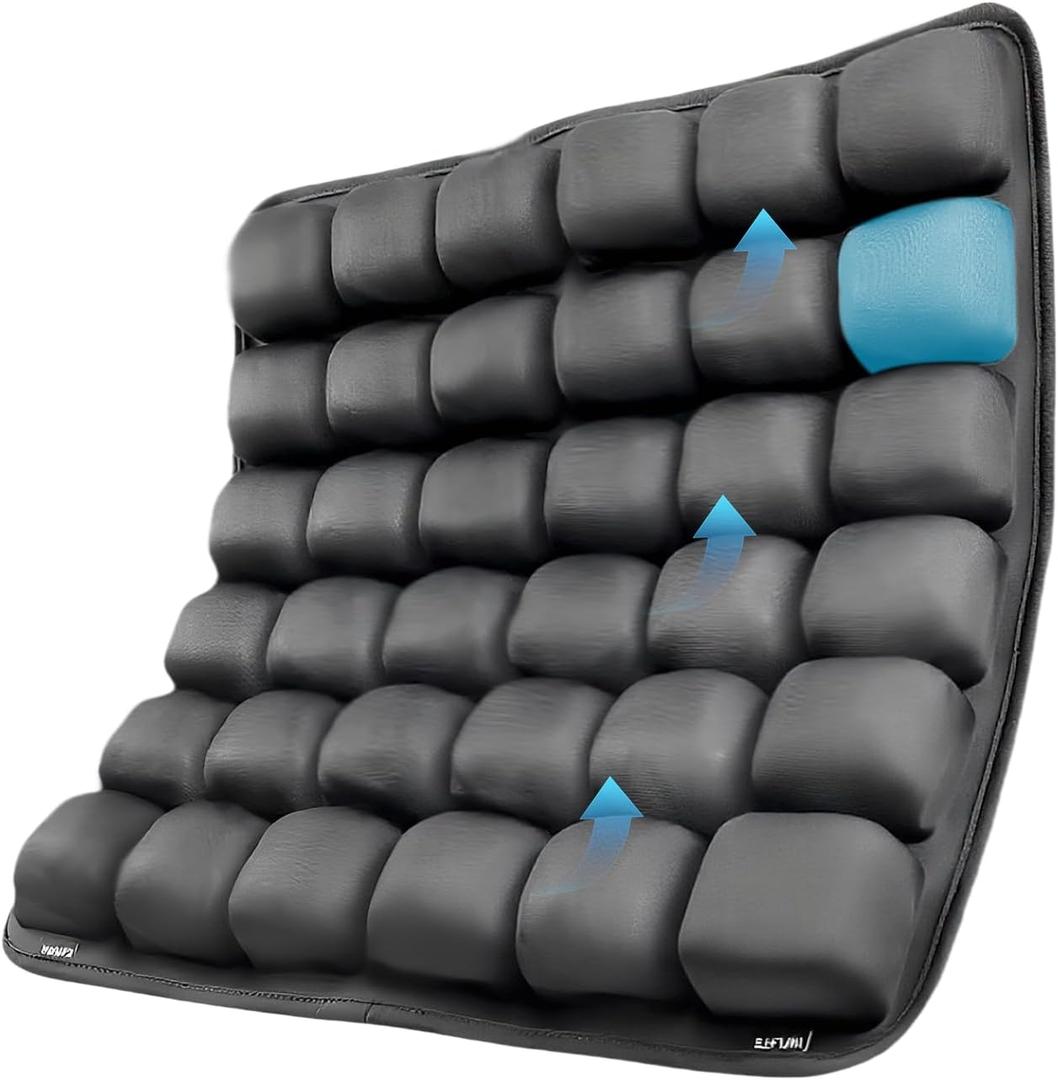 Sondur Travel Cushion for AirplaneAirplane Seat Cushion for Long Flights,Portable Inflatable 3D Air Cell Seat Cushion,Ergonomic,for Office & Car,Wheelchair