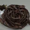 Novelty Lights 50ft 100 LED Warm White Christmas String Lights, 6" Spacing on Brown Wire, UL Listed IP55 Commercial Grade Xmas Lights for Outdoor/Indoor, Dimmable, Connectable