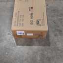 24" Night Stand Fluted Nightstand with Charging Station End Table 2 Drawers Storage, Large Modern Wood Wide Bedside Stand Side Table for Bedroom, Home Office Black Brown