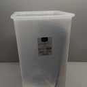 Amazon Basics Airtight Dog Food Storage Container with Scoop and Wheels, 69 QT, Gray