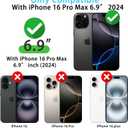 Skyseaco for iPhone 16 Pro Max Case Magnetic Compatible with MagSafe Cute Flower Phone Case Soft TPU Shockproof Phone Cover Full Camera Protection for Women Girls - White