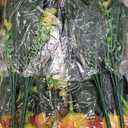 Hotop 8 Set/ 32 Pcs Artificial Tropical Flower Bouquets Bulk for Hawaii Centerpieces Bird of Paradise Lily Bouquet Permanent Flower Tropical Plant Party Office Home Decor (Sunset Red)