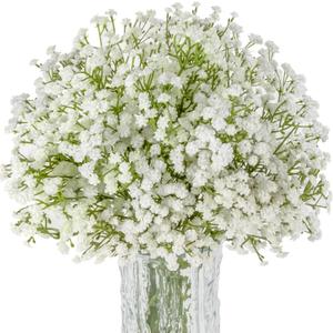 Sukh 10PCS Baby Breath Artificial Flowers Fake Babys Breath Gypsophila Flowers Bulk Realistic Artificial Flowers Bouquet Flores Artificiales para Decoracion for Wedding Party Home Decoration