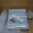 Reef White and Blue Cotton 3-Piece King Quilt Set, coastal Themed, for Men and Women, OEKO-TEX Certified Confidence