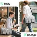 MATEIN Messenger Bag with Lunch Compartment, Large 17 inch Gaming Laptop Bag Crossbody Satchel with USB Port & Cooler, Waterproof Computer Briefcase Shoulder for College Commuting Work