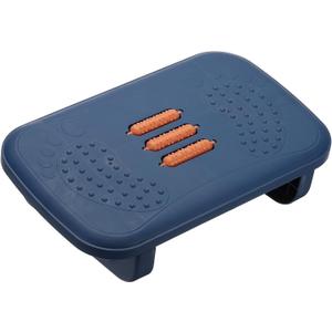 PATIKIL Foot Rest Non-Swingable Stools Leg Rest Footrest for Under Desk at Work Under Office Desk Chair Computer Gaming Promote Leg Circulation, Blue/Orange