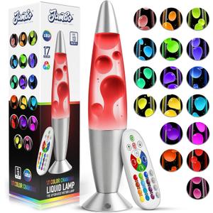 JAMBO 17-Color Changing LED Motion Lamp with Remote, 13" LED Light for Kids Teens and Adults, Night Light Nightlight, Relaxing Magma Lamp for Bedroom Living Room Office Kitchen, Home Decor JAMBO 17-Color Changing LED Motion Lamp with Remote, 13" LED Light for Kids Teens and Adults, Night Light Nightlight, Relaxing Magma Lamp for Bedroom Living Room Office Kitchen, Home Decor