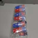 3 x Jacent U.S. Soccer Mini U.S. Soccer Mini Party Cups: 24 Count, 2 oz Plastic Shot Cups, Red and Blue, Disposable Small Cups for Parties, Tailgates, Pong Games