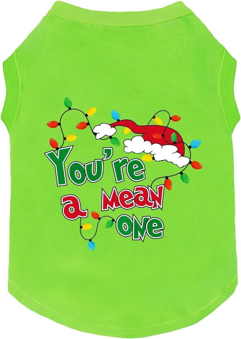 Green Halloween Dog Costume,Christmas Dog Clothes Shirt for Pets,Cats Dogs Christmas Outfit Pajamas for Small Medium Large Pet (Small) (S(6-9lb))