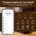 Wyze Scale S, Scale for Body Weight, Digital Bathroom Scale for Body Fat, BMI, Muscle, Heart Rate, Body Composition Analyzer with App, Batteries Included, Bluetooth, 400 lb, Black