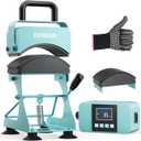 EENOUR Hat Press, Hat Heat Press Machine with 2 Platens & Caps Stretcher, Hat Press Heat Machine for Caps with Memory Mode, Precise Time and Temperature Control, Heat Transfer Printing for Caps, Hats