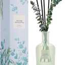 COCORRÍNA Eucalyptus & Wild Mint Reed Diffuser – 6.76 oz Essential Oil with Sticks & Dried Eucalyptus, Home Fragrance for Bedroom or Bathroom Décor