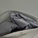 Obstal Fitted Round Table Cloth, Reversible Waterproof Stain Resistant Elastic Stretch Tablecloth, Wipe Clean Table Cover for Outdoor/Indoor Use, Fits Round Tables up to 30" - 36" Diameter, Grey