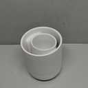 LE TAUCI Utensil Holder, 7.3"+5.4" Ceramic Kitchen Utensil Holder for Countertop, Large Cooking Utensil Crocks for Kitchen Counter Decor, Morden Utensil Organizer for Spatula, Set of 2, White