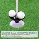 Golf Flagstick, Practice Putting Green Flag Stick for Yard, Pole Pin Flagpole Portable Mini Golf Flag Sticks 2 Section Design for Backyard 3Pcs & 1Pc