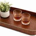 Old Dutch Oblong Antique Copper Tray with Cast Brass Handles