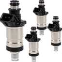 Fuel Injectors Set of 4 Compatible with Honda Accord 2.3L 1998-2002 Civic 1.6L CR-V 2.0L Odyssey Civic del Sol Replacement for Acura Integra 1.8L 1996-2001 CL 1999 Replace 06164-P2J-000