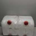 2 PCS Consolidated Plastics 5 Gallon Stackable Carboy with Leakproof Cap and Handle, HDPE Food Grade, BPA Free, Made in USA (Natural)