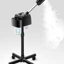 Facial Steamer Professional, Facial Steamer on Wheels for Home Spa, Steamer for Face with Time Setting, Face Steamer for Facial Deep Cleaning(53inch)