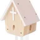 GRTRE 1 Pack Wood Carpenter Bee Trap for Outside - Best Bee Trap - Wood Boring Bee Trap- Nature Church Style Carpenter Bee Traps Outdoor Hanging - Insect Traps Removes Carpenter bee