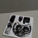 Hearing Amplifier Rechargeable Hearing Device with Standard Headphone Personal Sound Amplifier PSAP for Ears,Seniors,Directional Microphone (black)