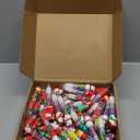 AmazingSpark 96 Pcs Christmas Mini Multicolor Pens 4-in-1 Fun Christmas Pens Gifts Bulk Holiday Ballpoint Pen Xmas Retractable Cute Cartoon Santa Snowman Writing Ink Pen for Office Supplies Present