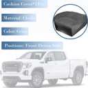 OKAY MOTOR Seat Cover Driver Side Bottom Cloth Gray for 2003-2007 GMC Sierra 1500 2500 3500 1500HD 2500HD SLE SLT