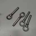 Eyebolt Bolt Stainless Steel Wall Concrete Brick Anchor Expansion Bolts Ring Screw Eyes,Heavy Duty Anchor Fastener Eye Bolt (M8, 4 Pcs)