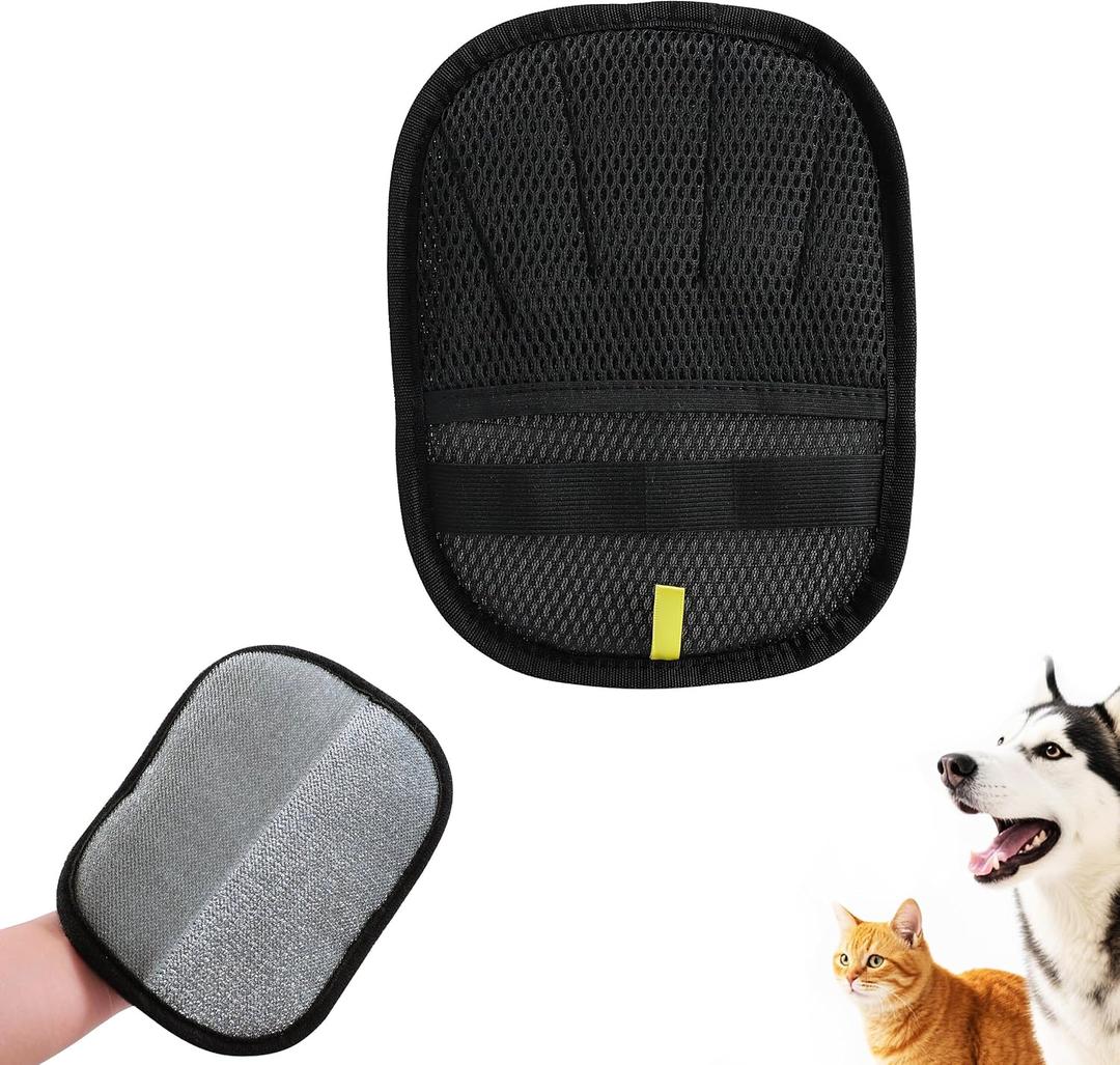 1 PCS Pet Hair Removal Gloves, Reusable with Ergonomic Grip - for Cats & Dogs, Safe for Furniture, Car, Clothes & Carpets