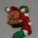 PartyYeah Cute Reindeer Monitor Cover, Elastic Decorations Reindeer Border, Laptop Computer Cover for Home Office Decor and Holiday Gift Ideas (Elk)