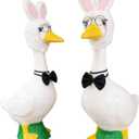 Easter Porch Goose Accessory Set - Hat, Glasses & Bow Tie Trio, Gift for Easter & Mother's Day, Decorative Outfit for Porch Goose Decoration