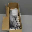 I00000 210 Pcs Clear and Black Plastic Plates, Disposable Dinnerware Set, Include 30 Dinner 30 Dessert Plates,30 Plastic Cups 9 OZ,30 Pre Rolled Napkins with Cutlery for Birthday, Wedding & Party