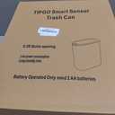 TIPGO 5 Gallon Motion Senor Bathroom Trash Can with Lid, Automatic Garbage Can Touchless, Smart Plastic Waste Basket for Narrow Spaces, Bathroom, Office, Bedroom, Living Room (White)