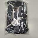 Neck Padded Service Dog Vest Harness and Leash Set, No Pull Adjustable Service Pet Harness with 8 Dog Patches, Reflective in Training Easy Control Pet Vest with 5ft Dog Leash for Medium & Large Dogs (Black)