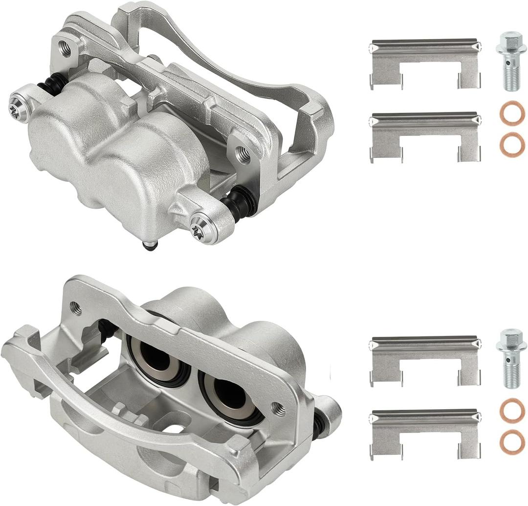 Front Brake Calipers for w/Bracket 1999-2007 Chevy Silverado Suburban Avalanche Express 1500 2500 Tahoe Astro, GMC Sierra Yukon Yukon XL 1500 Savana Safari, Cadillac Escalade ESV EXT