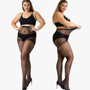 MANZI 3 Pairs Plus Size Pantyhose for Women 20 Denier Sheer Stocking, Size 2XL