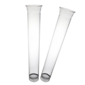 Party Essentials N151521 Hard Plastic Tube Shot, 1.5 oz. Capacity, Clear (12 Packs of 15)