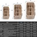 ZTUJO Purse Organizer Insert, Felt Bag Organizer For Handbag Purse Organizer,13 Colors, 6 Size (X-Large, Beige)