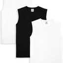 Yazbek Men's Heavy Weight (5.9-Ounce) Crew Neck Sleeveless Muscle T-Shirt (3-Pack), S