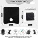 Car Seat Protector for Potty Training, 2 Pack Waterproof CarSeat Liner Toilet Training for Baby Infant Toddler, Dry Seat Piddle Pads Cover for Strollers (Black)