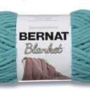 Bernat Blanket Super Bulky Yarn, 5.3oz, Guage 6 Super Bulky, Light Teal (Small Ball)